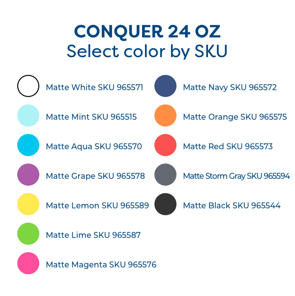 conquer 24 SKUs