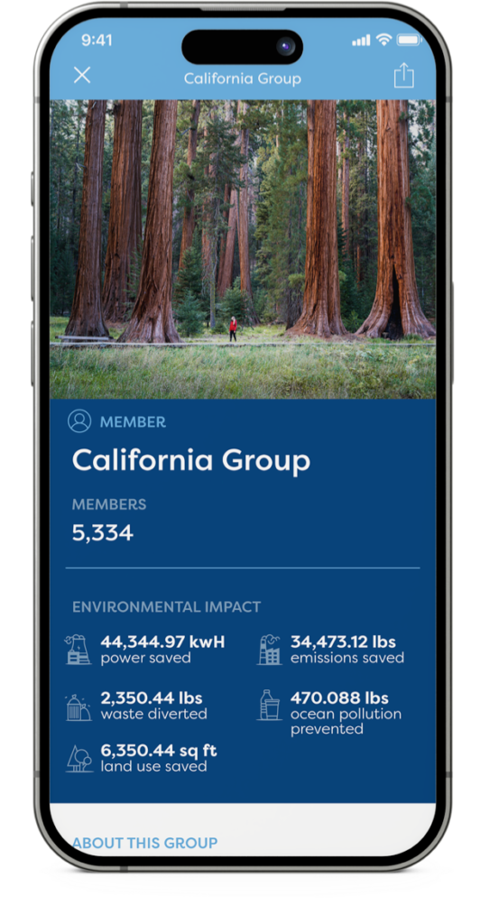 Fill it Forward group app page