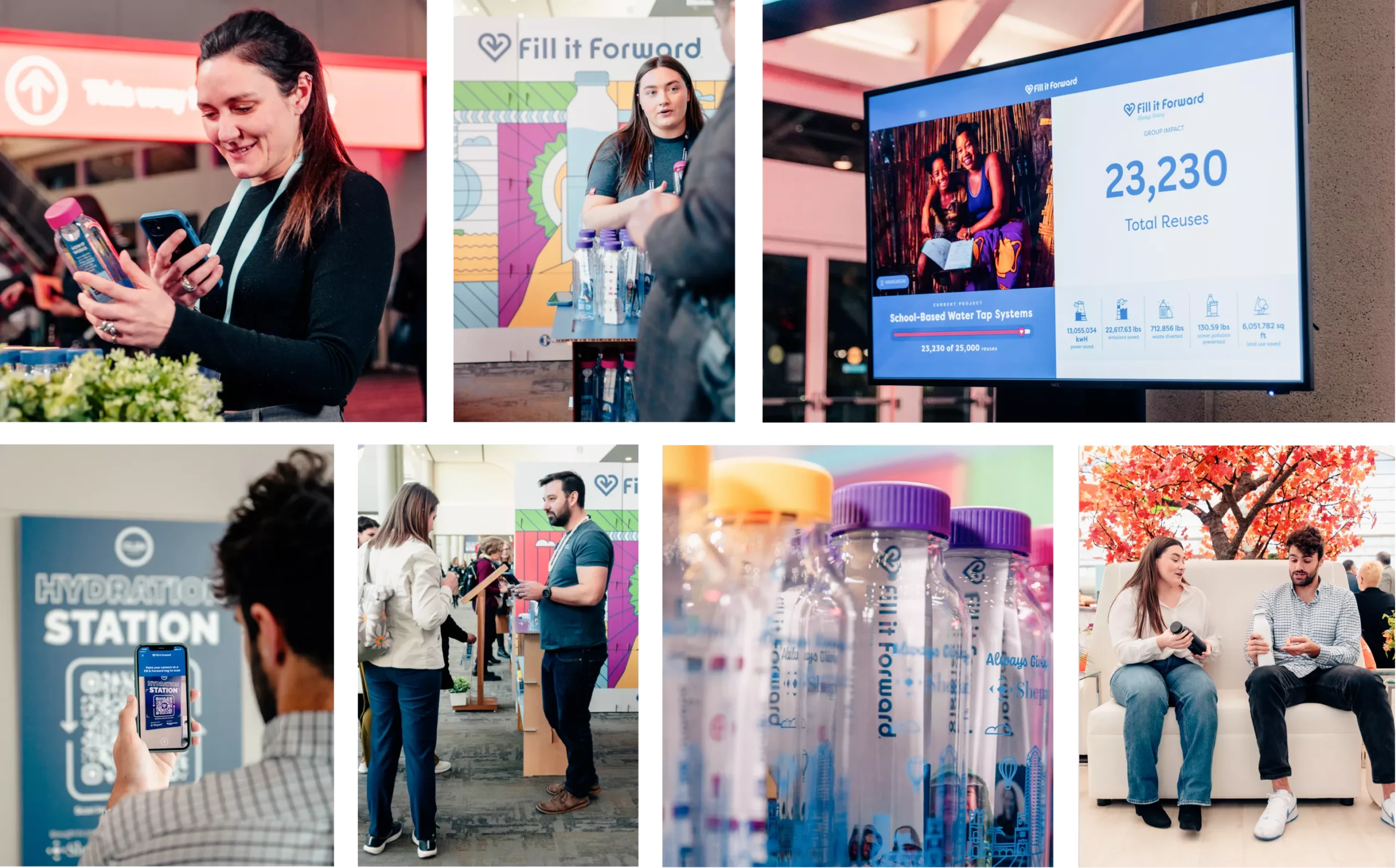 College of fill it forward at different events